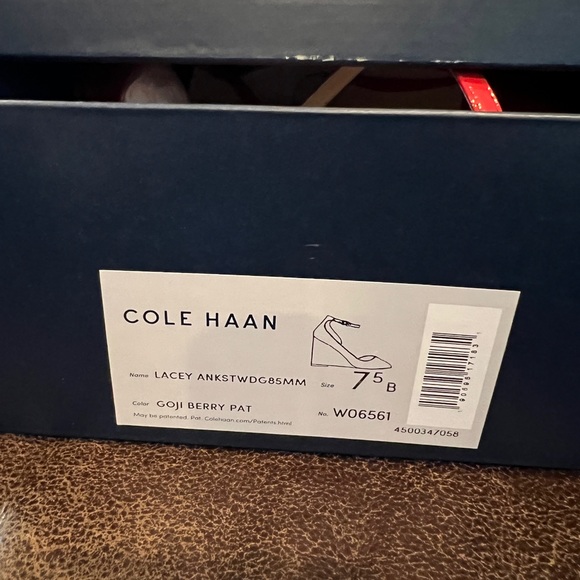 Cole Haan   Style Lacy Red Patten leather 7.5 B - Picture 7 of 8